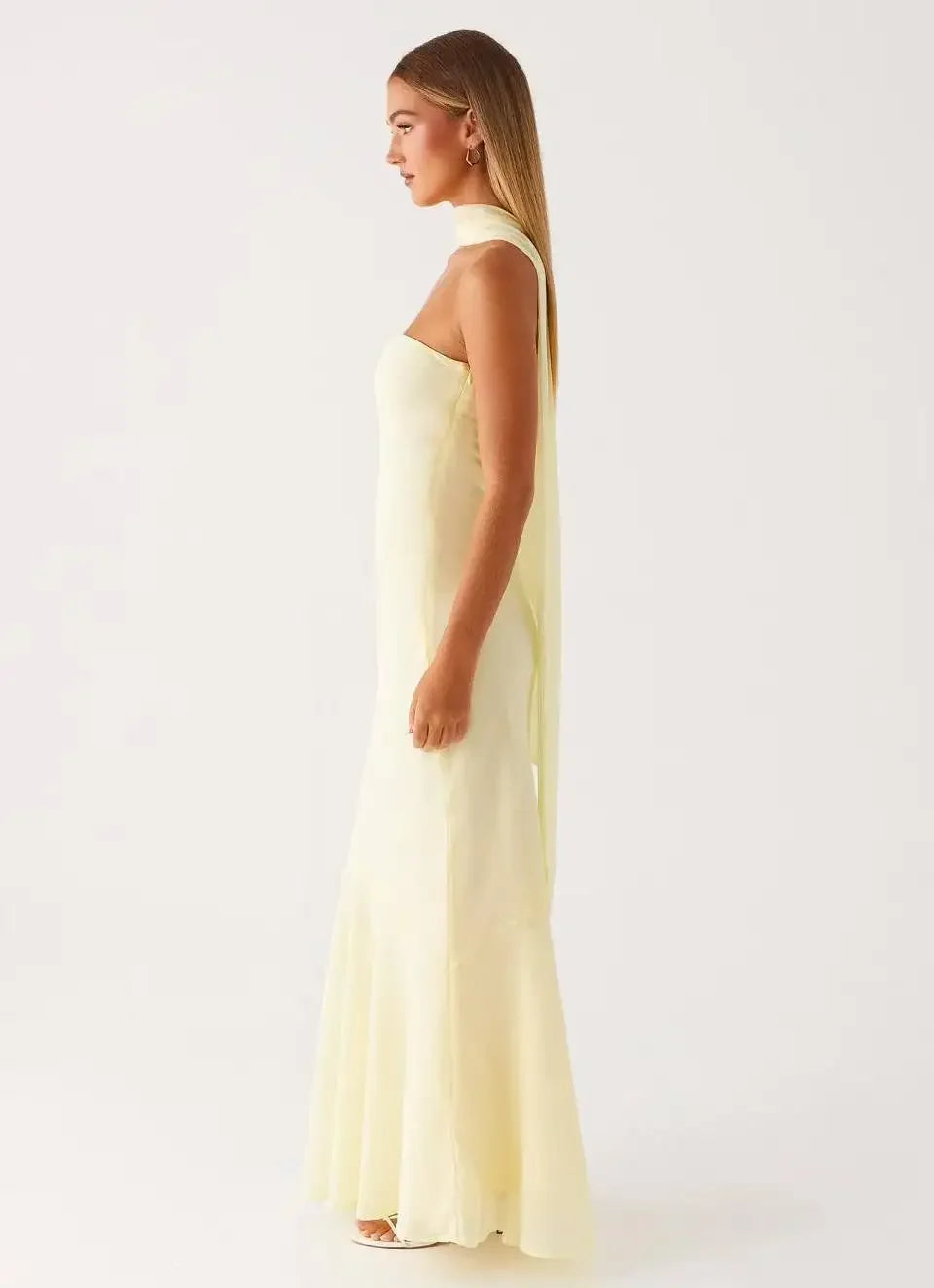 Coral maxi dress