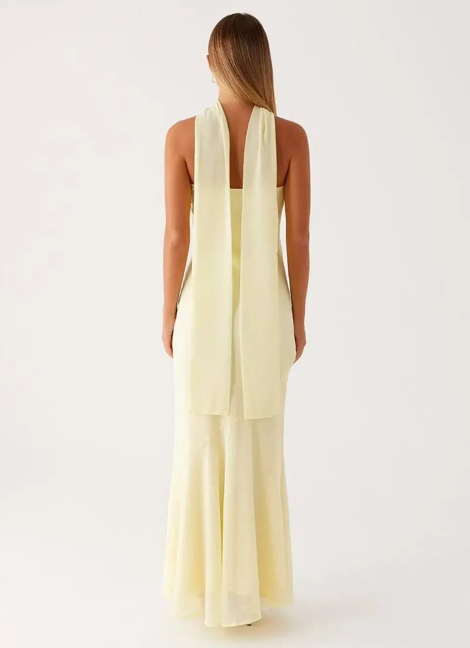 Coral maxi dress