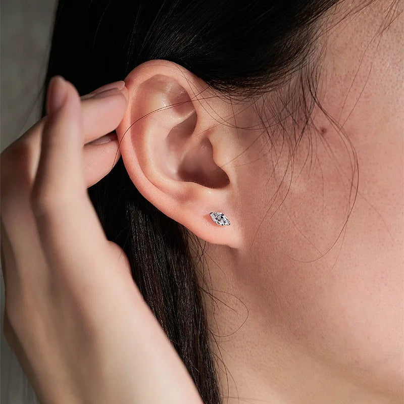 Marquise Moissanite earrings
