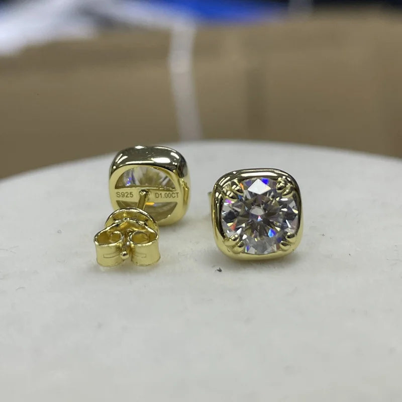 Square Moissanite earrings