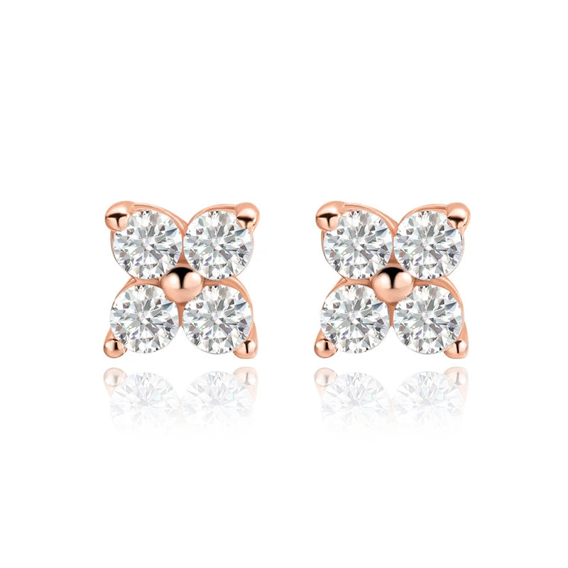 Clover Moissanite earrings