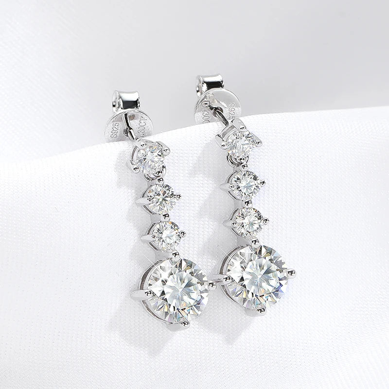 Moissanite earrings