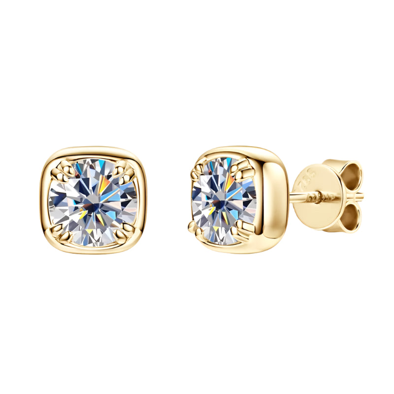 Square Moissanite earrings