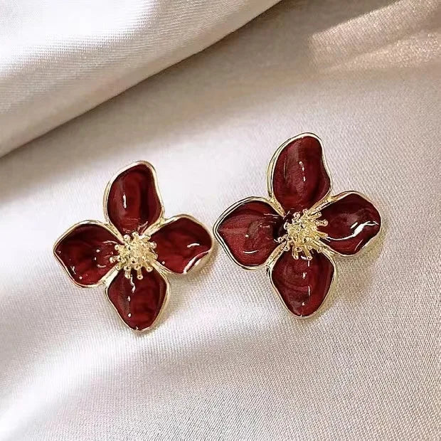 Flower earrings