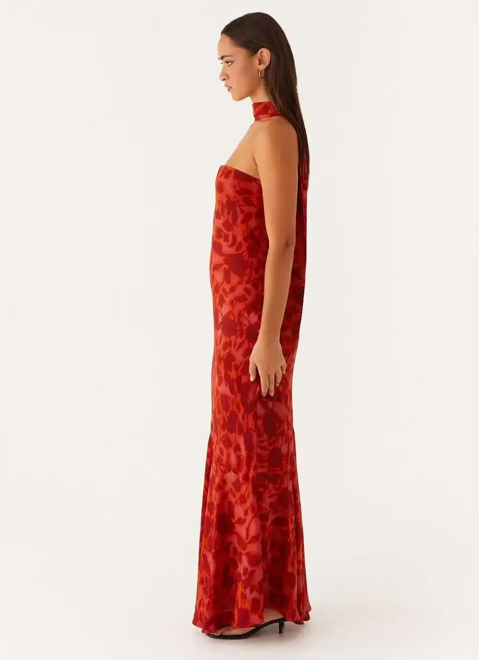 Coral maxi dress