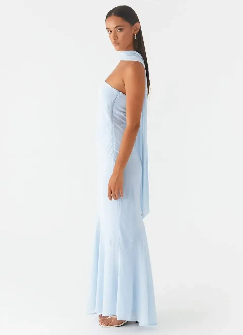 Coral maxi dress