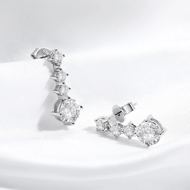 Moissanite earrings