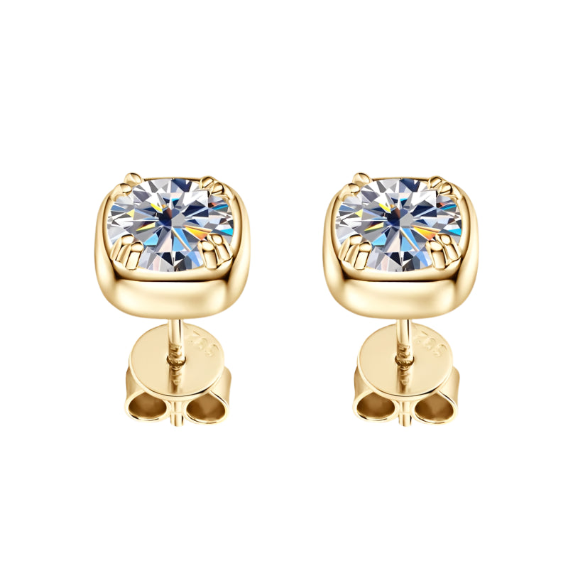 Square Moissanite earrings