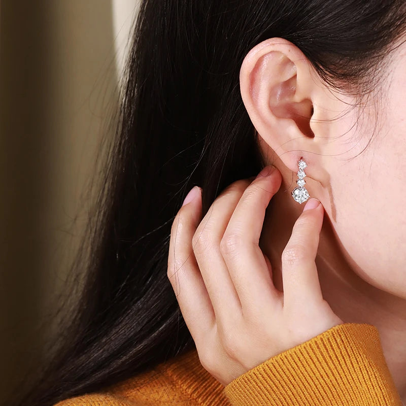 Moissanite earrings
