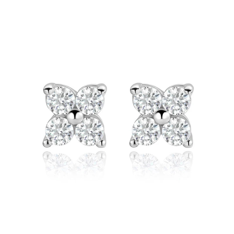 Clover Moissanite earrings