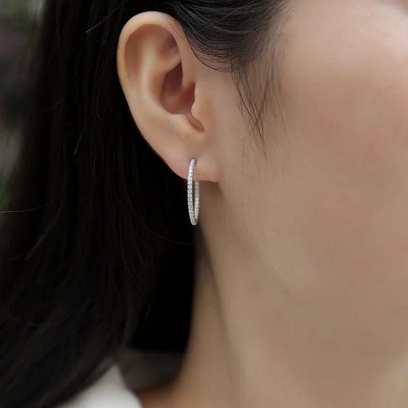 Moissanite earrings - 𝘽𝙖𝙨𝙞𝙘 𝙇𝙞𝙣𝙚