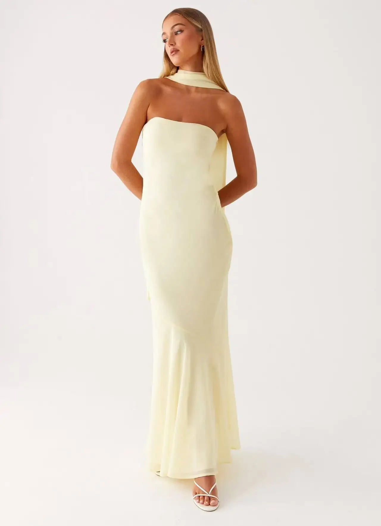 Coral maxi dress