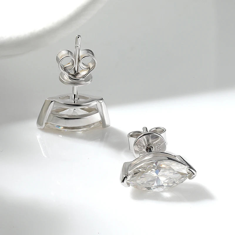 Marquise Moissanite earrings