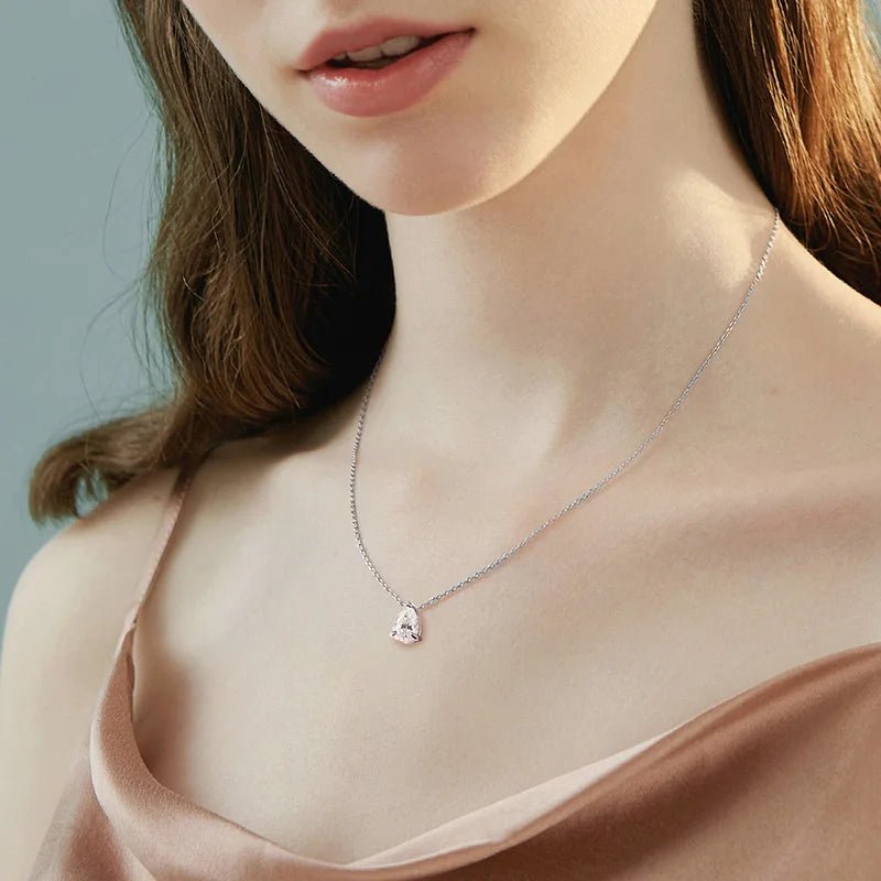 Moissanite necklace - 𝘽𝙖𝙨𝙞𝙘 𝙇𝙞𝙣𝙚