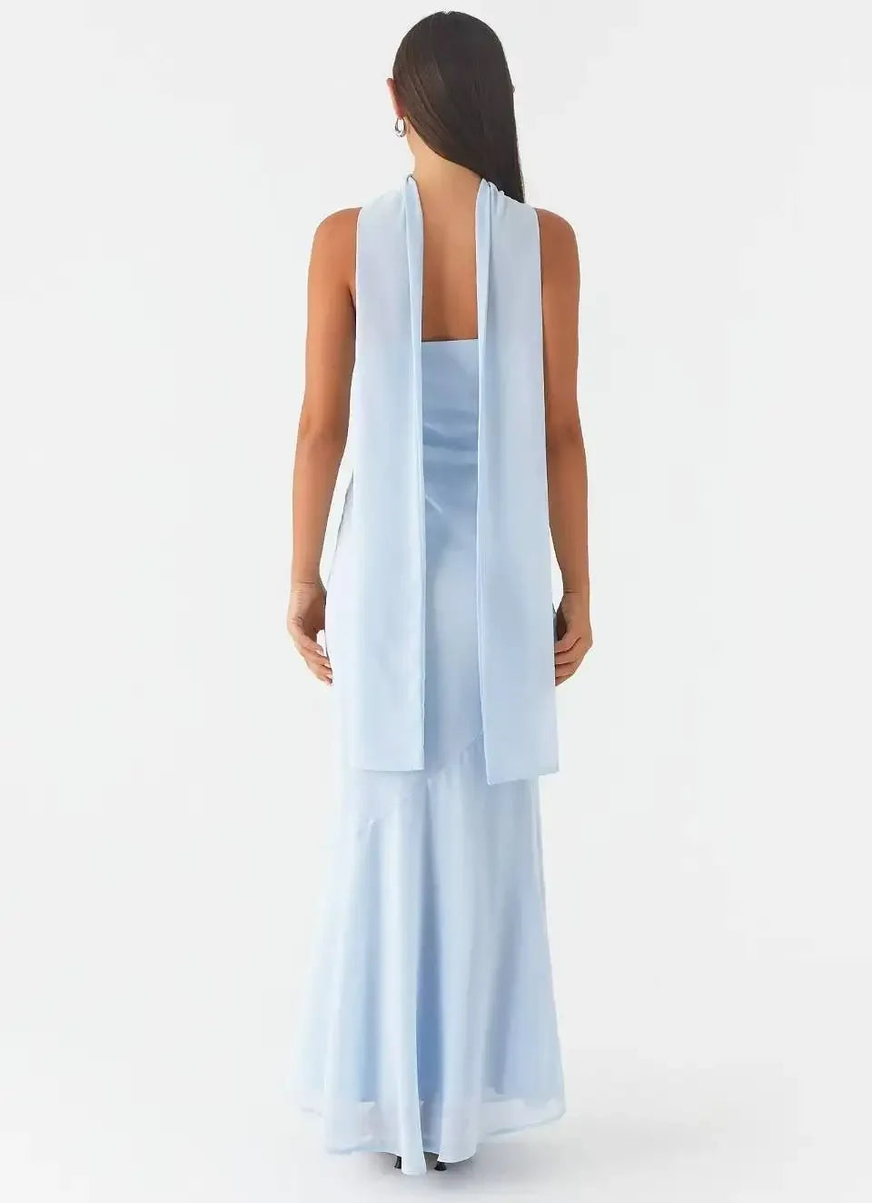 Coral maxi dress