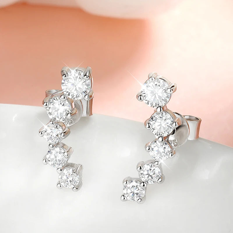 Moissanite earrings
