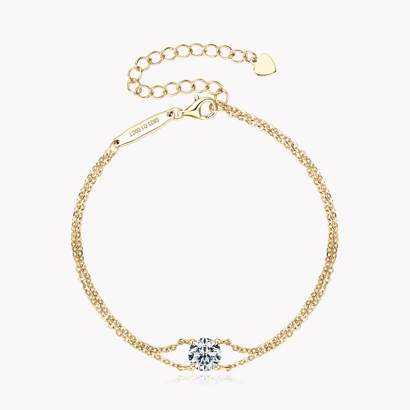 Bracelets with Moissanite stone