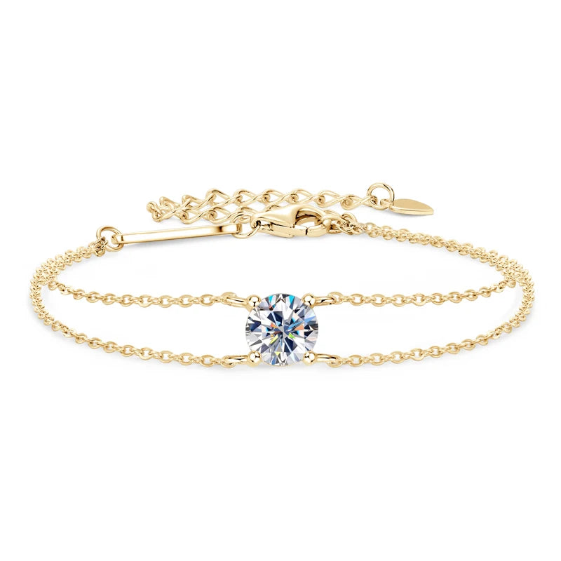 Bracelets with Moissanite stone
