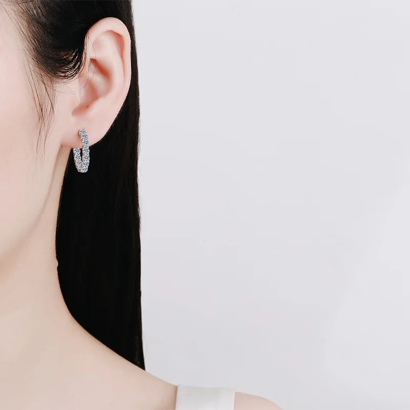 Moissanite earrings
