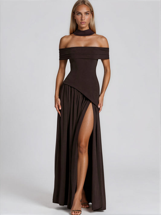 Brown maxi dress