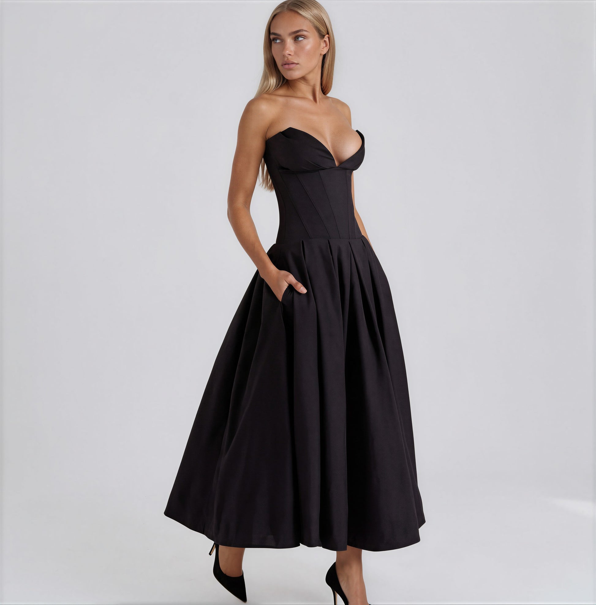 Nari midi dress - 𝘽𝙖𝙨𝙞𝙘 𝙇𝙞𝙣𝙚