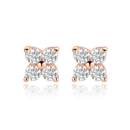 Clover Moissanite earrings