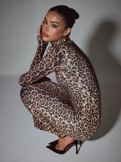 Tiger maxi dress