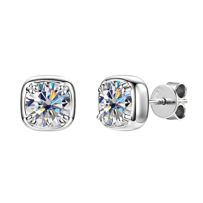 Square Moissanite earrings