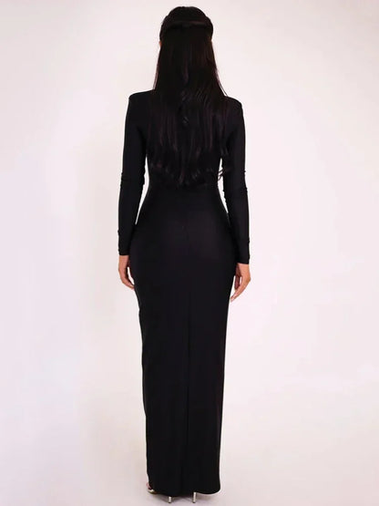 Black maxi dress