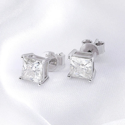 Square Moissanite earrings