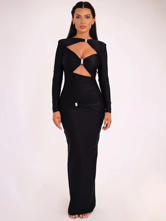 Black maxi dress