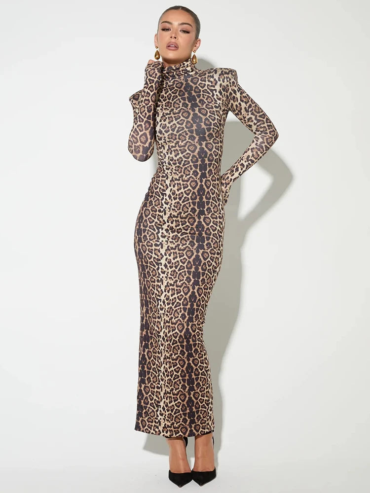 Tiger maxi dress