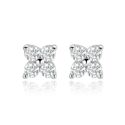 Clover Moissanite earrings
