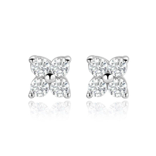 Clover Moissanite earrings