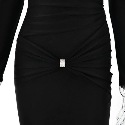 Black maxi dress