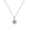 Moissanite round necklace