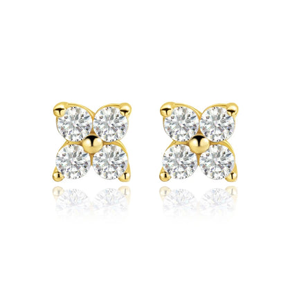 Clover Moissanite earrings