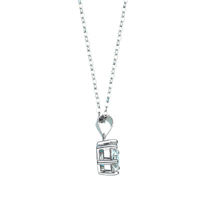 Moissanite round necklace