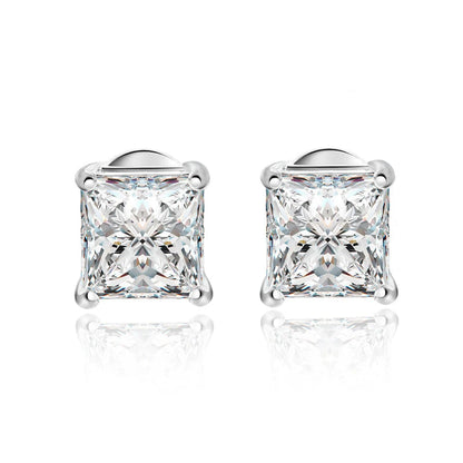 Square Moissanite earrings