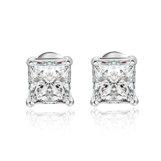 Square Moissanite earrings