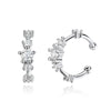 Moissanite earrings without hole