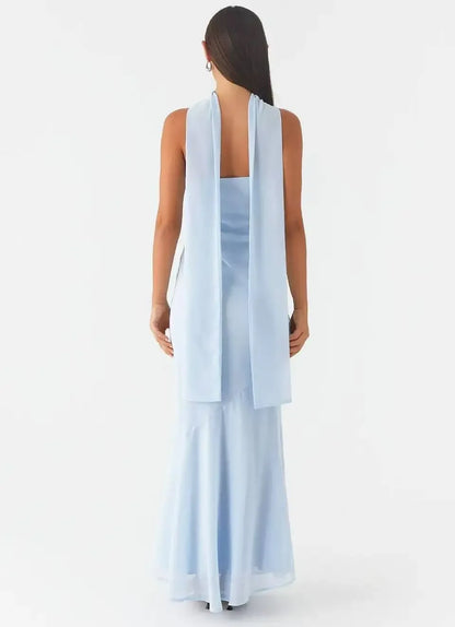 Coral maxi dress