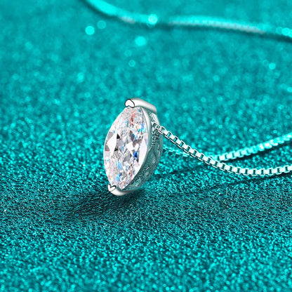 Moissanite marquise necklace